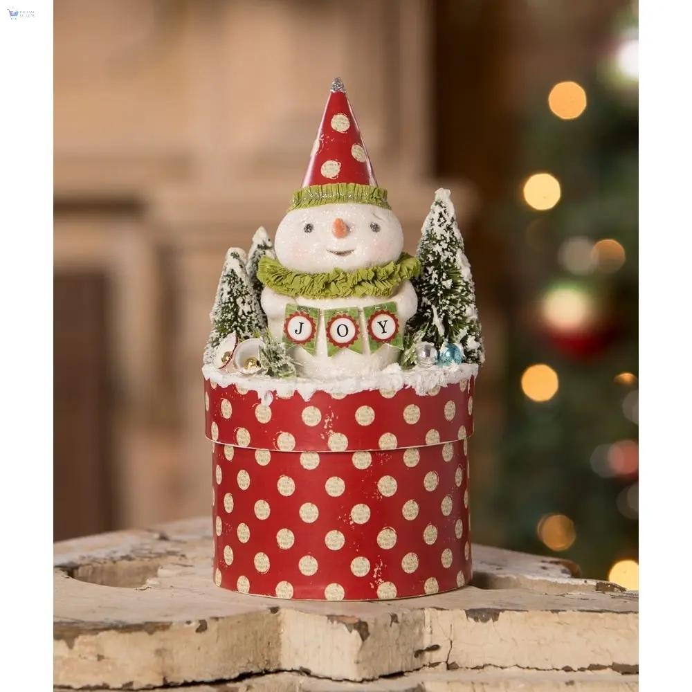 Joy Snowman on Box by Bethany Lowe Designs