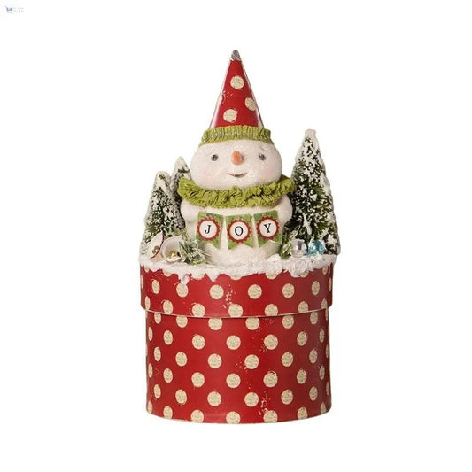 Joy Snowman on Box by Bethany Lowe Designs